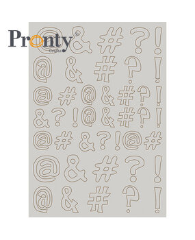 Pronty Crafts Diacritics A4 Chipboard (492.001.048) (OUTLET)