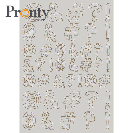 Pronty Crafts Diacritics A4 Chipboard (492.001.048) (OUTLET)