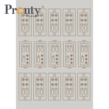 Pronty Crafts Frames and Turn Buttons A5 Chipboard (492.001.047) (OUTLET)