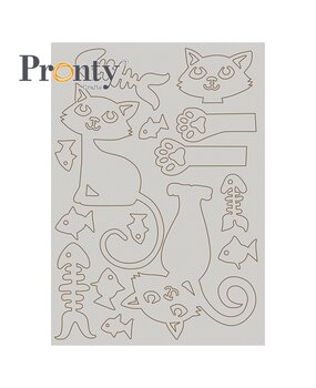 Pronty Crafts Chipboard Purrrfect Shapes A5 (492.001.046) (OUTLET)