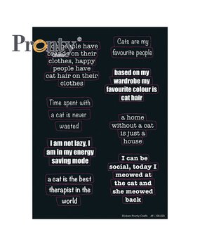 Pronty Crafts Stickers Purrrfect Quotes A5 (491.100.023) (OUTLET) Pronty Crafts Stickers Purrrfect Quotes A5 (491.100.023) (OUTLET)