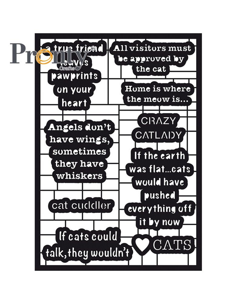 Pronty Crafts Purrrfect Paper Art Quotes A5 (472.750.008) (OUTLET)