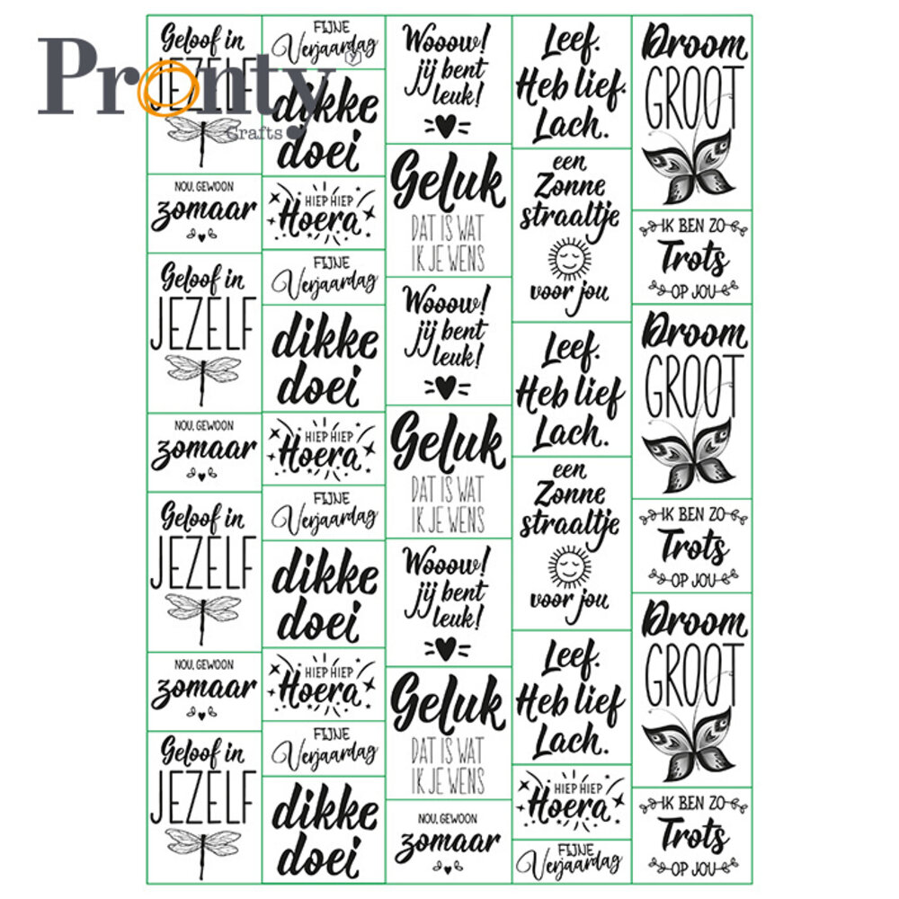 Pronty Crafts Beautiful Butterfly A4 Paper Quotes (472.700.019) (OUTLET)