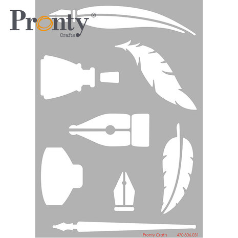 Pronty Crafts Stencil Pen and Ink A5 (470.806.031) (OUTLET)