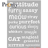 Pronty Crafts Stencil Purrrfect Words A5 (470.806.021) (OUTLET)