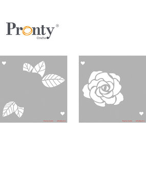 Pronty Crafts Mask Stencil Layered Rose (2pcs) (470.806.016) (OUTLET)