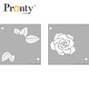 Pronty Crafts Mask Stencil Layered Rose (2pcs) (470.806.016) (OUTLET)
