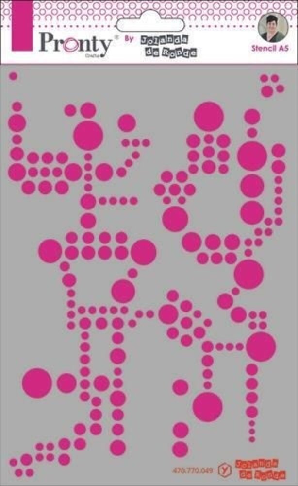 Pronty Crafts Pattern Background Circles A5 Stencil (470.770.049) (OUTLET)