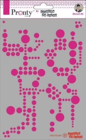 Pronty Crafts Pattern Background Circles A5 Stencil (470.770.049) (OUTLET)