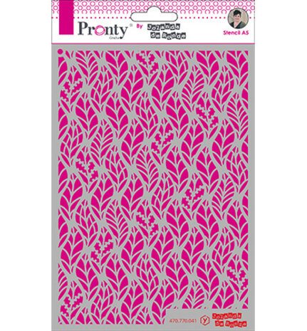 Pronty Crafts Pattern Leaves A5 Stencil (470.770.041) (OUTLET)