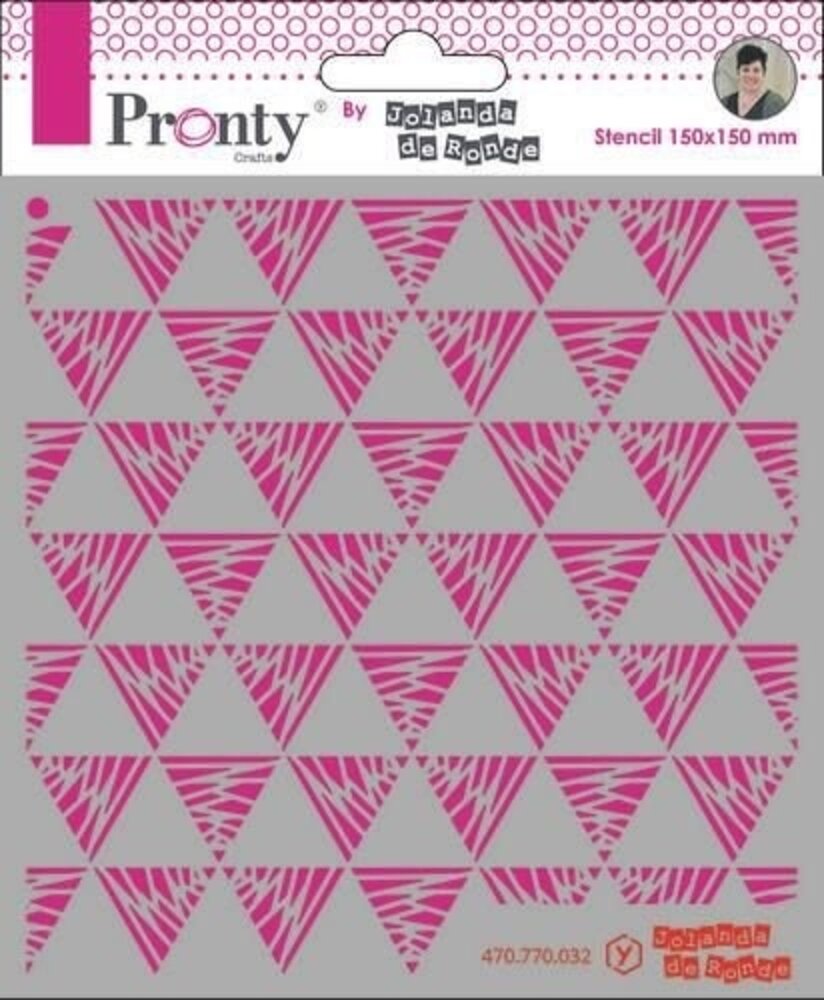 Pronty Crafts Triangles Pattern 6x6 Inch Stencil (470.770.032) (OUTLET)