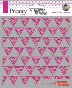 Pronty Crafts Triangles Pattern 6x6 Inch Stencil (470.770.032) (OUTLET)