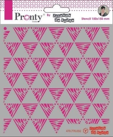 Pronty Crafts Triangles Pattern 6x6 Inch Stencil (470.770.032) (OUTLET)
