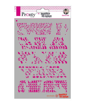Pronty Crafts Borders Grunge A5 Stencil (470.770.025) (OUTLET)