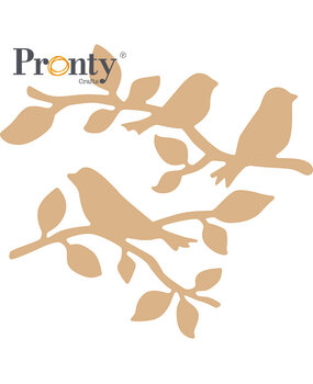 Pronty Crafts Beautiful Butterfly MDF Birds (460.483.049) (OUTLET)