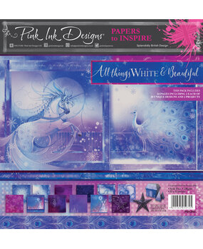 Pink Ink Designs All Things White & Beautiful 12x12 Inch Paper Pack (PIPAP04) (OUTLET)