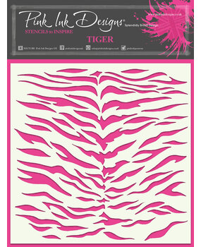 Pink Ink Designs Tiger Stencil (PINKST024) (OUTLET)