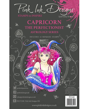 Pink Ink Designs Capricorn "The Perfectionist" A5 Clear Stamps (PI240) (OUTLET)