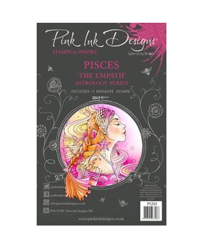 Pink Ink Designs Pisces "The Empath" A5 Clear Stamps (PI205) (OUTLET)