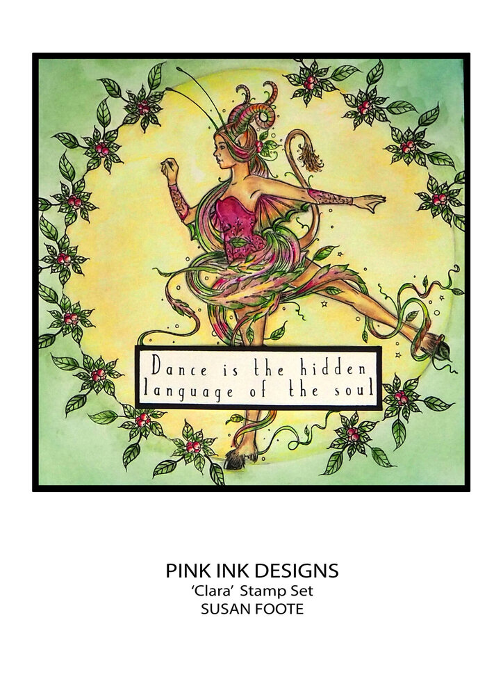 Pink Ink Designs Clara A5 Clear Stamps (PI198) (OUTLET)