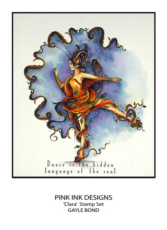 Pink Ink Designs Clara A5 Clear Stamps (PI198) (OUTLET)