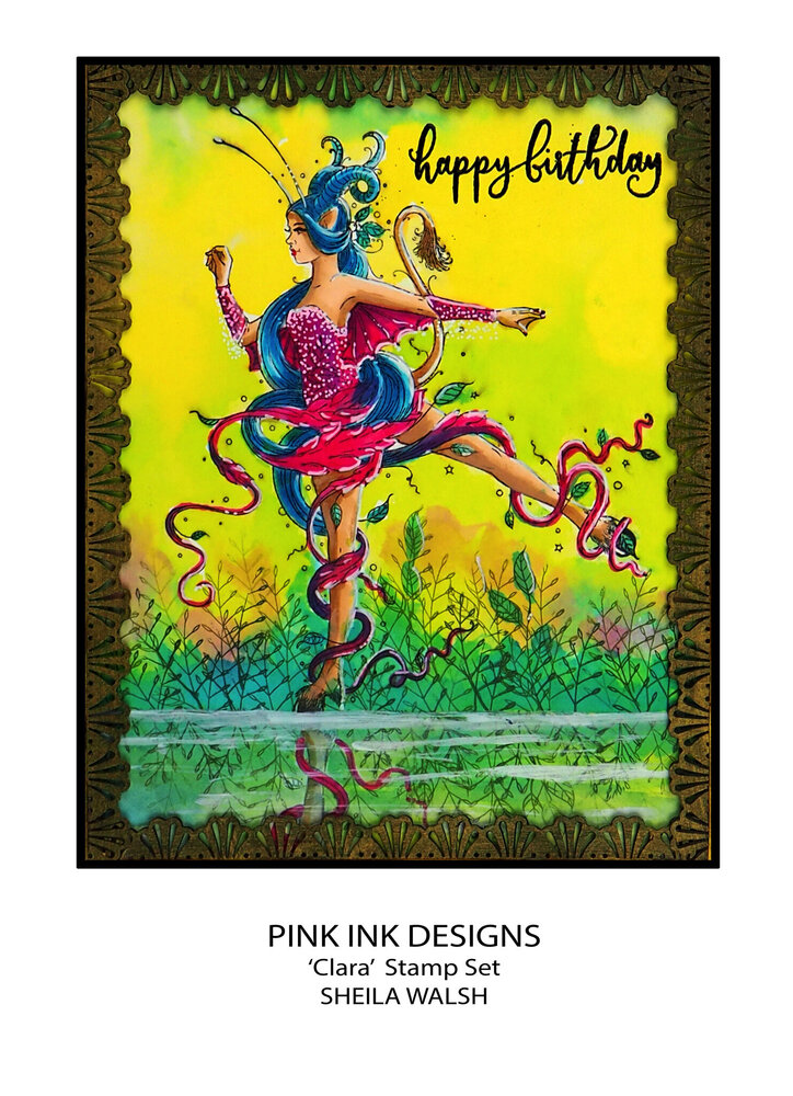 Pink Ink Designs Clara A5 Clear Stamps (PI198) (OUTLET)