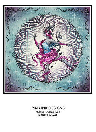 Pink Ink Designs Clara A5 Clear Stamps (PI198) (OUTLET)