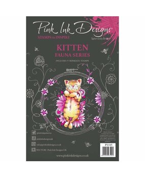 Pink Ink Designs Kitten A5 Clear Stamp (PI185) (OUTLET)