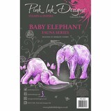 Pink Ink Designs Baby Elephant A5 Clear Stamp (PI183) (OUTLET)