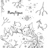 Pink Ink Designs Mistletoe & Swine A5 Clear Stamps (PI176) (OUTLET)