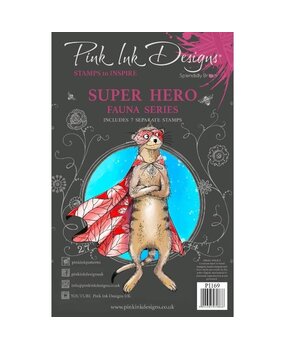 Pink Ink Designs Super Hero A5 Clear Stamps (PI169) (OUTLET)
