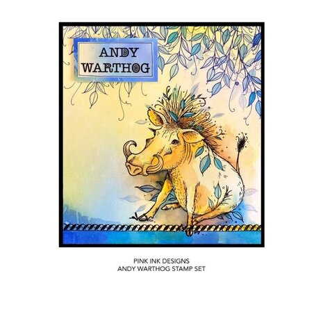 Pink Ink Designs Andy Warthog A5 Clear Stamps (PI167) (OUTLET)