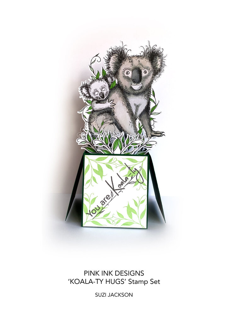 Pink Ink Designs Koala-ty Hugs A5 Clear Stamp (PI166) (OUTLET)