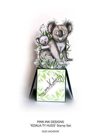 Pink Ink Designs Koala-ty Hugs A5 Clear Stamp (PI166) (OUTLET)