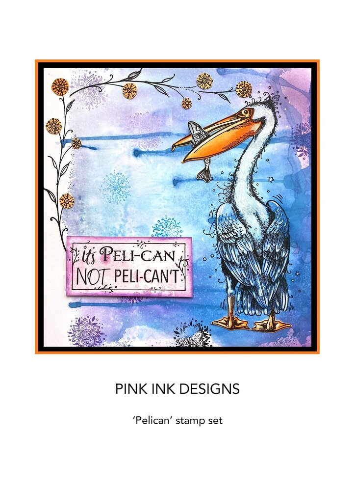 Pink Ink Designs Pelican A5 Clear Stamp (PI164) (OUTLET)