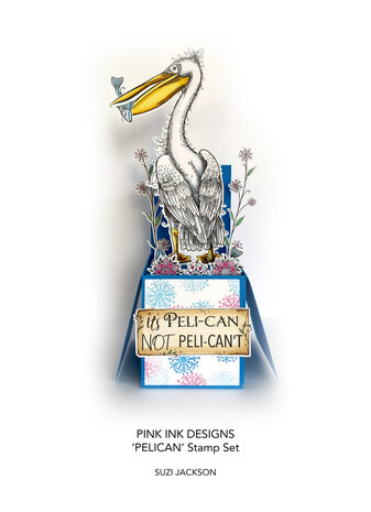 Pink Ink Designs Pelican A5 Clear Stamp (PI164) (OUTLET)