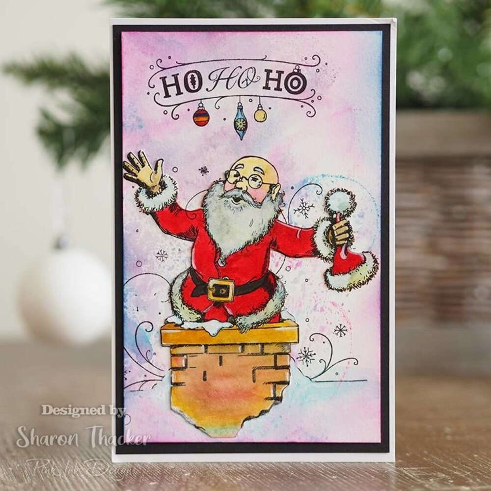 Pink Ink Designs Just Be-claus A5 Clear Stamp (PI121) (OUTLET)