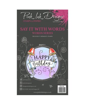 Pink Ink Designs Decorative Sentiments A6 Clear Stamp (PI118) (OUTLET)