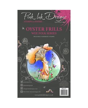 Pink Ink Designs Oyster Frills A6 Clear Stamp (PI117) (OUTLET)