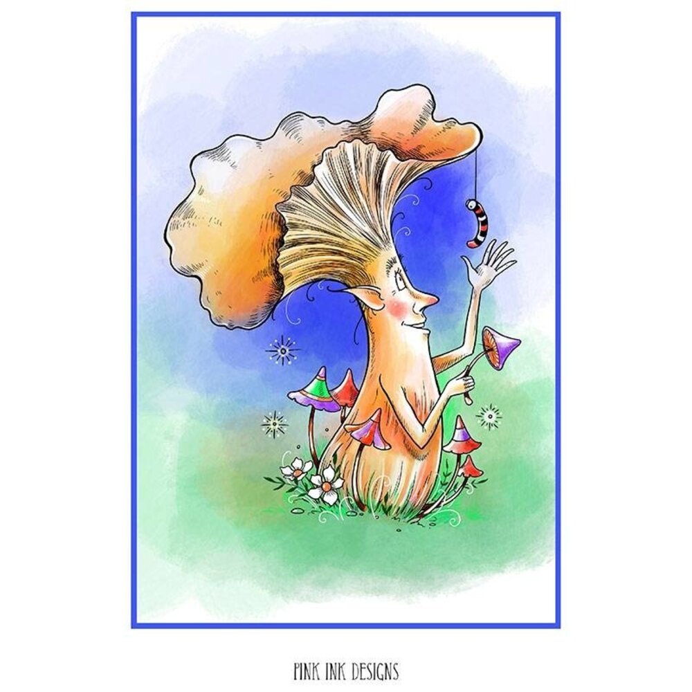 Pink Ink Designs Oyster Frills A6 Clear Stamp (PI117) (OUTLET)