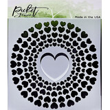 Picket Fence Studios Spiral of Hearts 6x6 Inch Stencil (SC-272) (OUTLET)