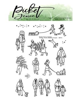 Picket Fence Studios Winter Scene Building People 3x4 Inch Clear Stamps (BB-173) (OUTLET) Picket Fence Studios Winter Scene Building People 3x4 Inch Clear Stamps (BB-173) (OUTLET)