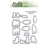 Picket Fence Studios Winter Scene Building People 3x4 Inch Dies ( (BB-173D) (OUTLET)