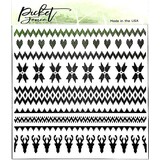 Picket Fence Studios Arctic Winter 6x6 Inch Stencil (SC-256) (OUTLET)