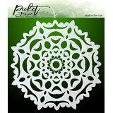 Picket Fence Studios Hand Cut Snowflake 6x6 Inch Stencil (SC-251) (OUTLET)