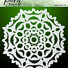 Picket Fence Studios Hand Cut Snowflake 6x6 Inch Stencil (SC-251) (OUTLET)