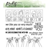 Picket Fence Studios Nice Seeing You 6x6 Inch Clear Stamps (BB-169) (OUTLET)