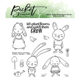 Picket Fence Studios Chloe's Garden 4x4 Inch Clear Stamps (A-153) (OUTLET)