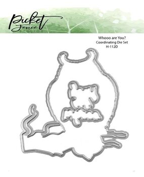 Picket Fence Studios Whooo are You? 4x4 Inch Dies (H-112D) (OUTLET)