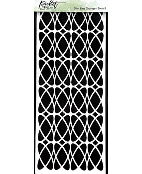 Picket Fence Studios Slim Line Changes 4x10 Inch Stencil (SC-231) (OUTLET)
